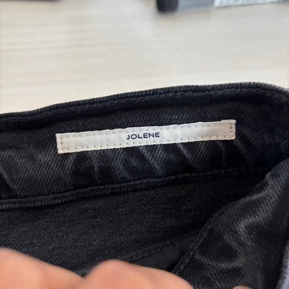 Citizens of Humanity Jolene Straight Jean Size 28 Distressed High Rise Dark Wash - Picture 13 of 15